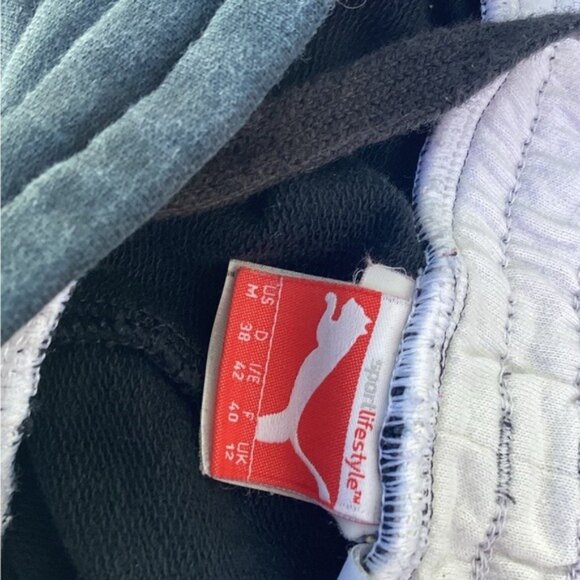 Whimsigoth heritage old money Women’s black and white shorts Sz medium puma - Picture 4 of 4